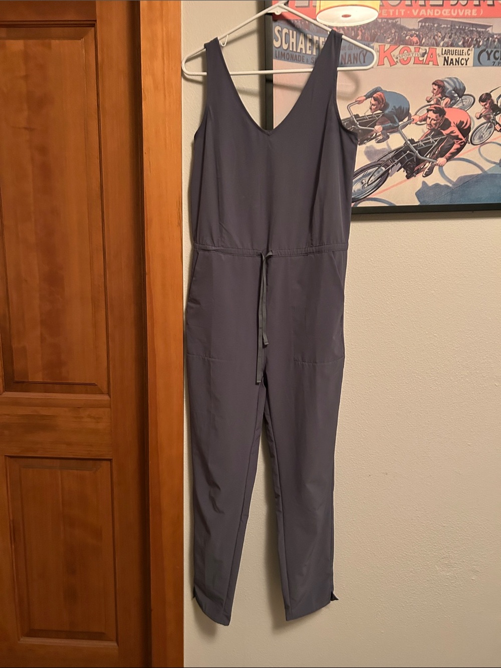 Patagonia Sleeveless V-Neck Jumpsuit in Charcoal